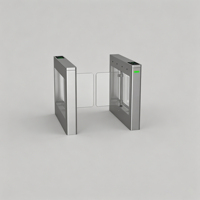 Barrière de tourniquet d'oscillation de porte d'aileron porte de Passage piétonnier de contrôle d'accès de reconnaissance de visage de carte de RFID