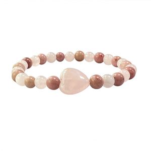 Pulsera de Piedra Natural con Cuentas de Vidrio Coloridas, Diseño de Protección Angelical, Tendencia para Mayoristas, Grabado Personalizado - Product Image 3