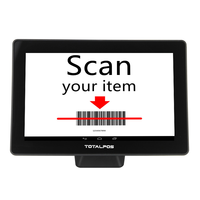 10.1 pouces 1280*800p Windows Android Tablette terminal 2d scanner de code barres de vérificateur de prix pour le supermarché