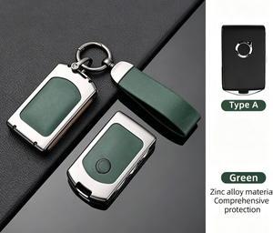 Étui de protection de clé de voiture en alliage de zinc et cuir, style professionnel et luxueux, pour <span class=keywords><strong>Volvo</strong></span> XC40 XC60 XC90, coque porte-clés 6 boutons - Product Image 4