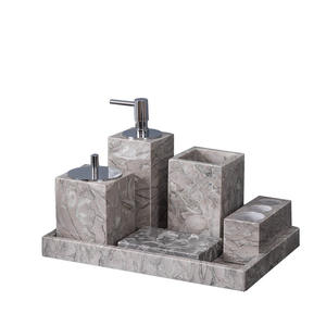 Hot Sale & High Quality Natural Marble Ceramic <b>Soap</b> Dispenser for Bathroom - Product Image 1
