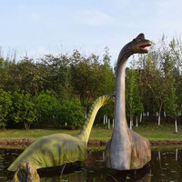 Modèle de dinosaure animatronique réaliste électrique pour parc d'attractions