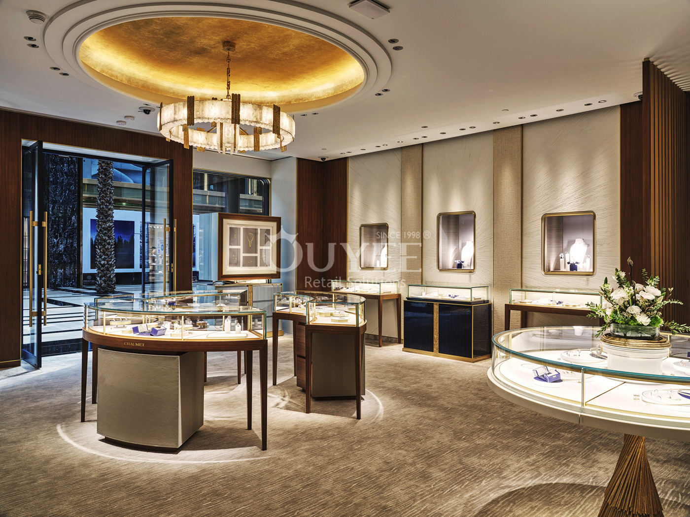 Custom Jewelry Shop Interior Design Wood Watch Display Cabinet Jewelry  Store Display Showcase