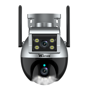 Wistino Hd <strong>Camera</strong> Double Lens 4MP Outdoor Waterproof Wfi CCTV <strong>Camera</strong> Auto Tracking Alarming 360 Ptz <strong>Camera</strong> - Product Image 1