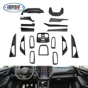 18 pièces <span class=keywords><strong>de</strong></span> garnitures intérieures en carbone véritable pour tableau <span class=keywords><strong>de</strong></span> bord et console centrale pour Subaru WRX 2022-2024, accessoires intérieurs pour voiture - Product Image 1