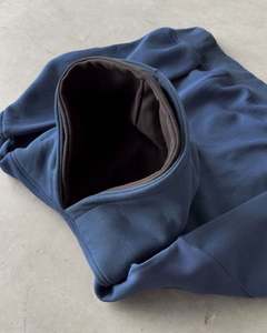 Yingling 500g algodón en blanco doble Sudadera con capucha peso pesado personalizado sudadera de gran tamaño recortada Streetwear hombres sudaderas con capucha de lana - Product Image 2