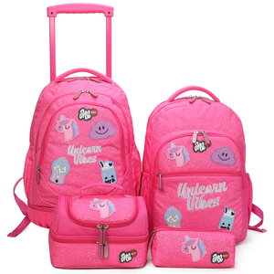 Tas Ransel Sekolah Anak Model Troli Kapasitas Besar Anti Air Multifungsi Motif Kartun Lucu, Terbaru 2022 - Product Image 4