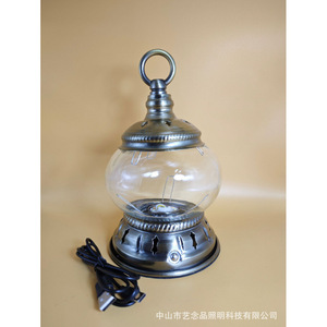 Handheld Rechargeable Ambient <b>Light</b> Turkish Retro Exotic Mosaic Table Lamp Outdoor Portable Mini Desk Lamp - Product Image 3