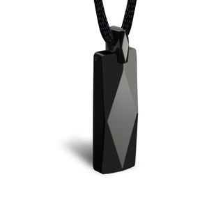 Ciondoli Quadrati in Carburo di Tungsteno Placcati in Nero IP di Alta Qualità, Vendita all'Ingrosso da Cheng Jewelers - Product Image 1