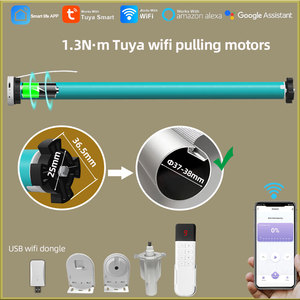 Motor Inteligente para Persianas Enrollables Tuya WiFi Zigbee Matter Thread, Controlador Automático para Persianas Tubulares, Tipo Zebra, Honeycomb, Día y Noche - Product Image 2