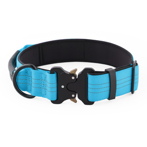 Wear-resistant Nylon Simple <strong>Tactical</strong> Reflective Adjustable <strong>Dog</strong> <strong>Collar</strong> for Medium and Large <strong>Dogs</strong> Explosion-proof Handle <strong>Collar</strong> - Product Image 5