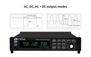 ITECH Programmable AC Power Supply 300V/6A/600VA Lab Electronic Measuring Instrument 0.1 Resolution 1 Year Warranty IT-M7722L - Product Image 2