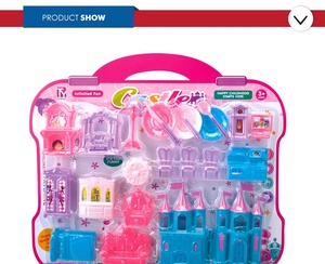 Mini meubles en plastique avec maison de poupée, cuisine heureuse, ensemble de jeu pour enfants, éducation précoce, offre spéciale - Product Image 2