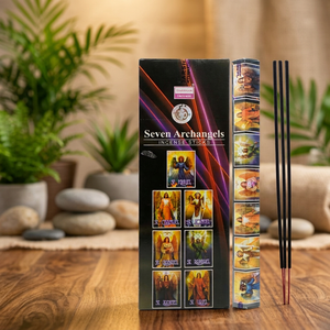 Bâtons d'encens Darshan Sept Archanges, parfumés, religieux, indiens, aromatiques, en papier, pour une utilisation toute l'année - Product Image 1