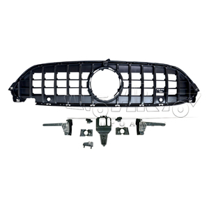 HS W236 bon artisanat pièces de réglage Grille voiture pare-chocs radiateur évents Grille plastique noir calandre avant pour Benz <span class=keywords><strong>CLE</strong></span> W236 <span class=keywords><strong>2023</strong></span> + - Product Image 2