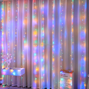 <span class=keywords><strong>Guirlande</strong></span> de lumières <span class=keywords><strong>LED</strong></span> de 3 m, rideau de lumières, décoration de <span class=keywords><strong>chambre</strong></span>, lumières de Noël, de mariage, du Nouvel An - Product Image 2