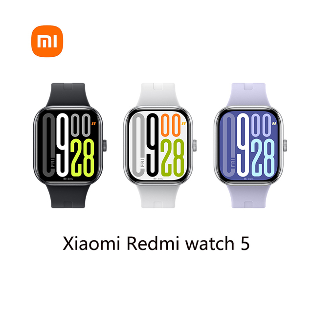 Redmi Watch 5 Waterproof Rectangular Smartwatch GPS for WiFi Fitness Tracking AI Voice Assistant Silicone IOS Compatible 5