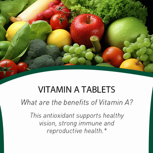 Comprimés de Vitamine A 10 000 UI OEM/ODM très demandés - Peau, yeux, vision et système immunitaire sains - Solubles dans l'eau pour une absorption maximale - Product Image 3