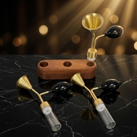 Customized 60ml Gold Brass Essential Oil Smelling Bottle, Fragrance Tester for SPA & Beauty Salon