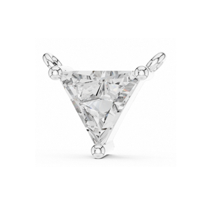 Collar Minimalista con Colgante de Diamante Triangular en Oro Amarillo, Diseño Geométrico con Punta en V, Joyería Fina Moderna para Uso Diario - Product Image 3