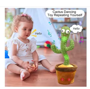 New Hot Sale Children Early Education Singing Speaking Repeat Machine Flowerpot Recording Electronic Gift Dancing Cactus Speaker