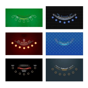 Paño de Mesa de Blackjack Personalizado de 180x90cm, Impermeable, Ignífugo, Tapete de Fieltro para Póker, 7 Jugadores, Logotipo OEM Impreso, Juegos de <span class=keywords><strong>Casino</strong></span> para Fiestas - Product Image 2