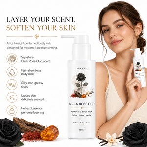 <span class=keywords><strong>Lait</strong></span> Corporel Parfumé Superposable Rose Noire Oud Hydratant Adoucissant Parfum Longue Durée - Product Image 2
