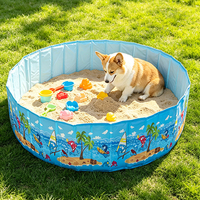 Piscine pliable pour animaux de compagnie, piscine portable pour chiens, piscine pliable en PVC pour chiens et chats