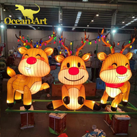 Zigong Laternenfest Riesige Weihnachts- und Neujahrs-LED-Lichtskulptur für Vergnügungsparks