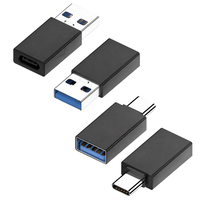 Adaptador USB a Tipo C de Aluminio, Convertidor USB3.0 Macho a USB-C Hembra, Carga Rápida y Transferencia de Datos para Laptop y Teléfono