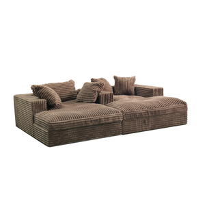 Factory-Direct <strong>Compressed</strong> <strong>Foam</strong> 1-Seater/2-Seater Sofa Set, Soft Modular Sofa Bed (for Sitting &amp; Sleeping) with Vacuum Packaging - Product Image 1