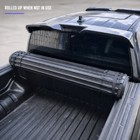 Couverture de benne de camion rétractable en alliage d'aluminium Roll N Lock, robuste, imperméable, antirouille, pour Ford Ranger