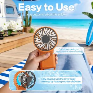 Mini-ventilateur portable USB rechargeable 3 vitesses pour voiture avec crochet – Idéal pour les promotions et cadeaux - Product Image 5