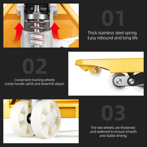 <span class=keywords><strong>2T</strong></span> 2,5 T 3T Fabricante Venta al por mayor Pallet Jack Bomba Elevadora Manija de camión Herramientas de elevación Precios Transpaleta manual hidráulica - Product Image 5