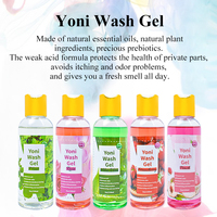 Pembersih Kewanitaan Alami Private Label 150ml Gel Pembersih Yoni pH Seimbang Pemasok OEM Yoni Wash