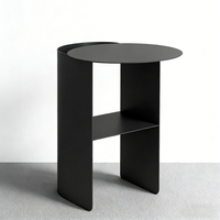 Table de chevet en métal d'inspiration luxueuse, en acier inoxydable, moderne et minimaliste, table d'appoint pour canapé, salon, chambre à coucher, étagère d'angle de rangement