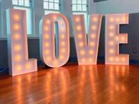 Grand Marry Me Light Up Décorations Personnalisées Grandes Lettres Chapiteau Lettres 4 pieds 3 pieds Lumière LED