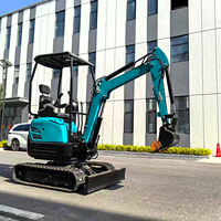 Mini-excavatrice compacte de fabrication chinoise, excavatrice sur chenilles diesel de 1,6 tonne, 2,2 tonnes, 3 tonnes