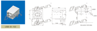 Conector USB 2.0 Tipo B Hembra, de 4 Pines, con Terminal de Orificio en Ángulo Recto, Tipo LCP, para Aplicaciones en PCB, Modelo USB-B-102