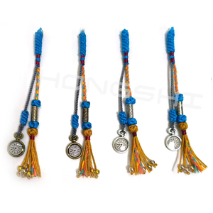 Novedad: Colgante de Reloj con Borla de Cuentas de Resina Tejida a Mano - Product Image 3