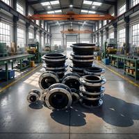 Joint d'expansion axial personnalisé en caoutchouc FKM DN80 (3") PN16 pour pipeline de transfert d'huile