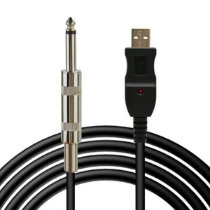 USB <span class=keywords><strong>a</strong></span> 6,35mm bajo de <span class=keywords><strong>guitarra</strong></span> <span class=keywords><strong>a</strong></span> <span class=keywords><strong>PC</strong></span> <span class=keywords><strong>Cable</strong></span> de grabación USB - Product Image 4