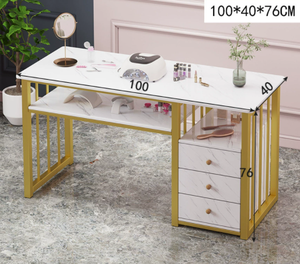 Meubles de <span class=keywords><strong>salon</strong></span> de beauté professionnel pour les ongles, MDF, table de tatouage des sourcils, tables de manucure avec armoire et tiroirs - Product Image 2