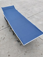 Chaise longue de plage pliante en métal avec double tissu Oxford pour les loisirs d'entreprise