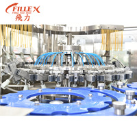 Machine de remplissage à chaud automatique pour jus d'orange, boissons énergisantes, bouteilles en verre et PET – Équipement d'embouteillage monobloc avec rinçage, remplissage et capsulage
