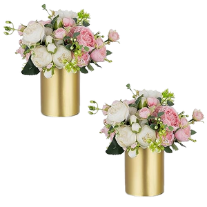 3-Piece Modern Metal Tabletop <b>Vase</b> Set Eco-Friendly High Quality Textured White 33.46" 25.59" 19.69" Tall <b>Decorative</b> <b>Vases</b> - Product Image 1