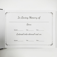 Ensemble de livres funéraires au design personnalisé à la mode SM-JZ075 pour le deuil et les condoléances avec accessoires