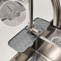 Tapis de robinet de cuisine en silicone, tapis de vidange d'évier, tampon en silicone anti-éclaboussures, meilleure vente