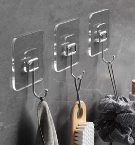 Trong suốt tự dính tường móc cho nhà bếp phòng tắm phòng khách phòng ngủ Mug chủ Rack & cửa S sử dụng với thực phẩm an toàn - Product Image 1