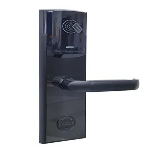 hotel Black smart RF cards electric cylinder door lock